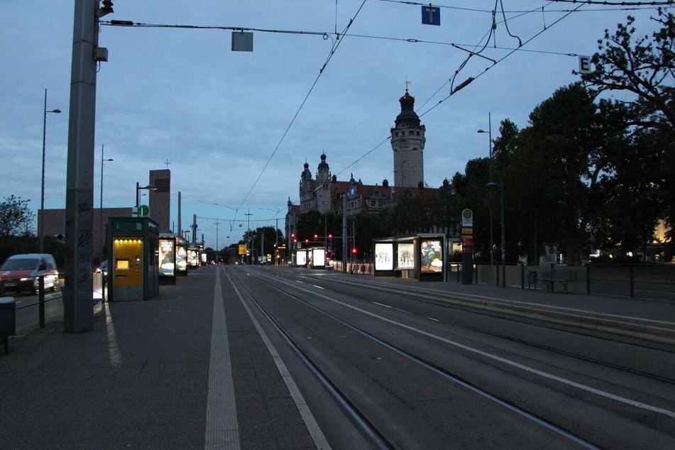 Die Haltestellen in Leipzig waren am Dienstagmorgen aufgrund des Warnstreiks verlassen.