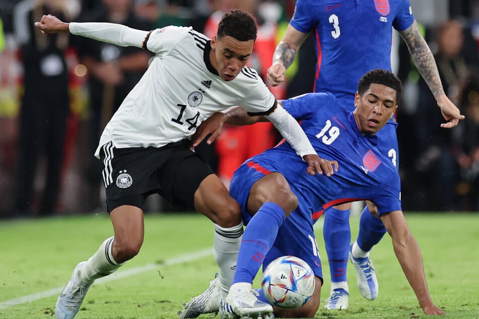 In der Jugend spielten Jamal Musiala und Jude Bellingham (beide 20) Seite an Seite für die englische Nationalmannschaft. 2021 entschied sich Musiala für den DFB.