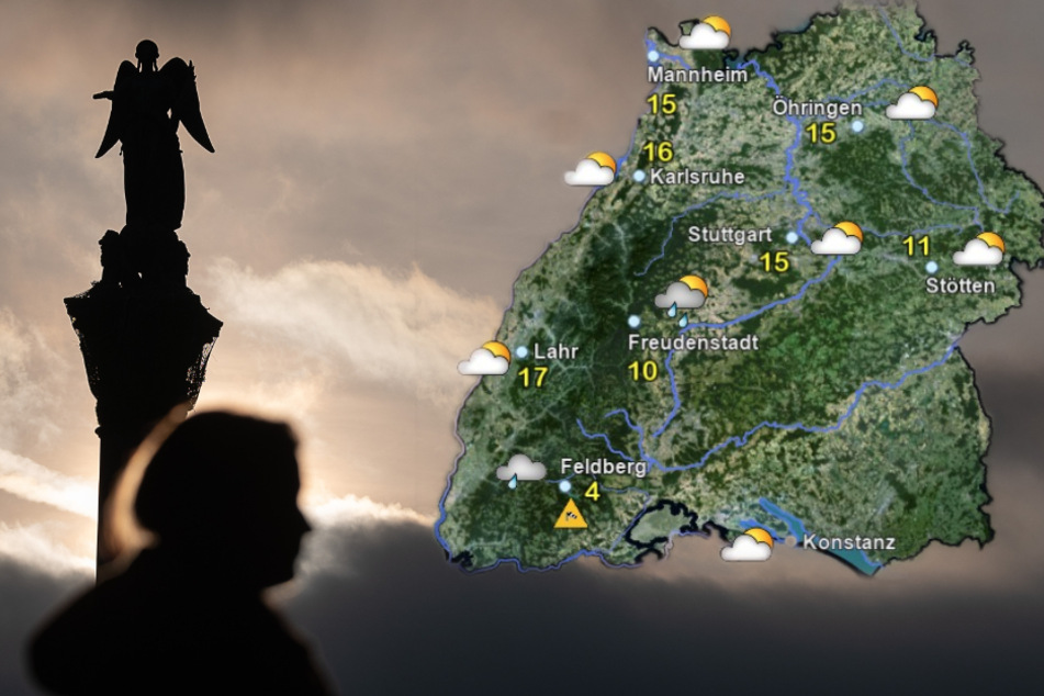 So wird das Wetter am Mittwoch. (Fotomontage)