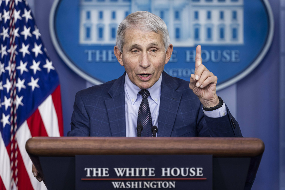 Dr. Anthony Fauci answered questions on the Omicron variant in the White House Briefing Room on Wednesday.