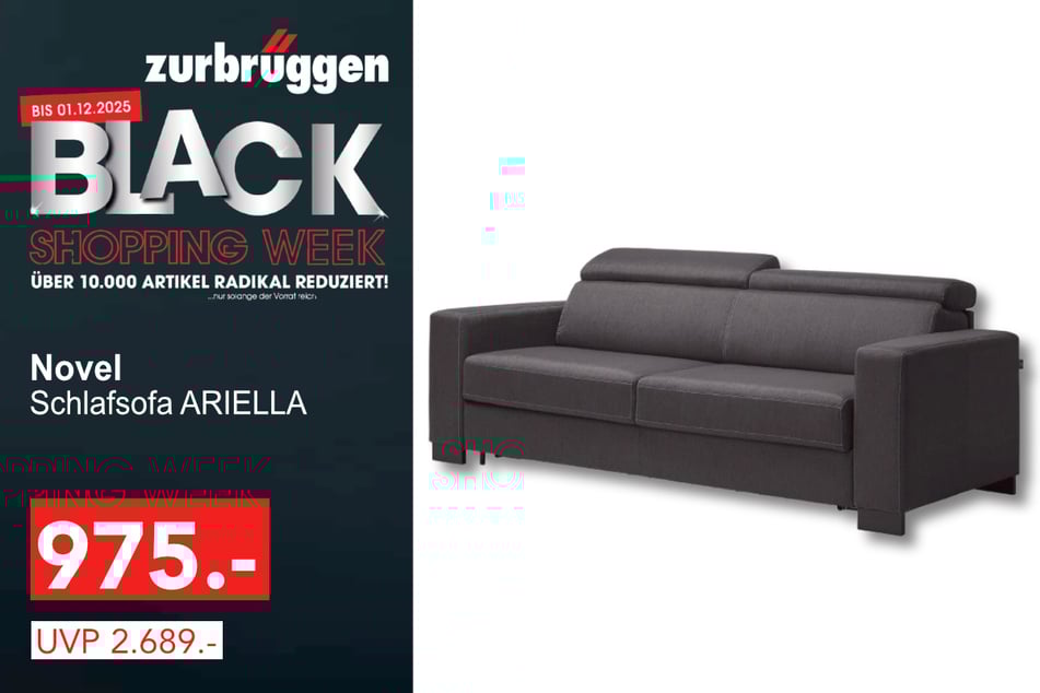 Das Novel Schlafsofa ARIELLA
für 975 statt 2.689 Euro.