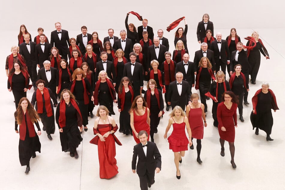 Je nach Platz variiert der Chor der Singakademie Dresden in seiner Größe bei den Wohnzimmerkonzerten.