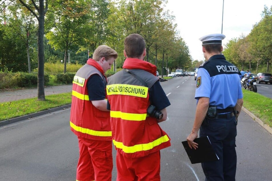 Der Verkehrsunfalldienst der Polizei Dresden hat alle Hände voll zu tun. (Foto: Christian Essler/xcitePRESS)