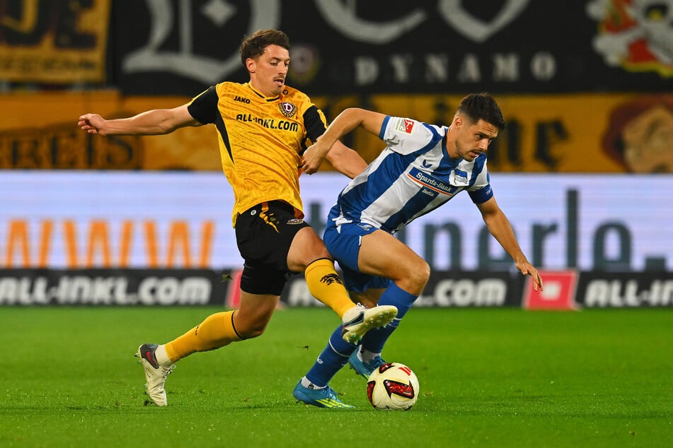 Bei Dynamo bisher auf der Sechser-Position: Nicolai Rapp (l.).