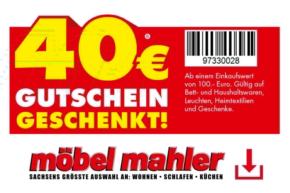 Hier klicken und 40 Euro beim nächsten Einkauf geschenkt bekommen.