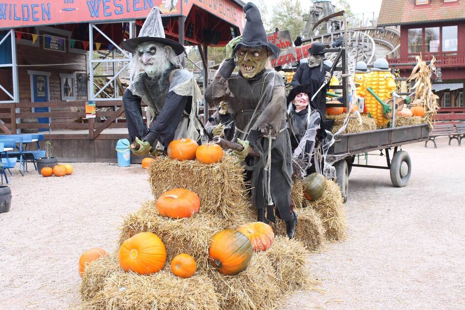 Im Freizeitpark Plohn wird Halloween gefeiert.