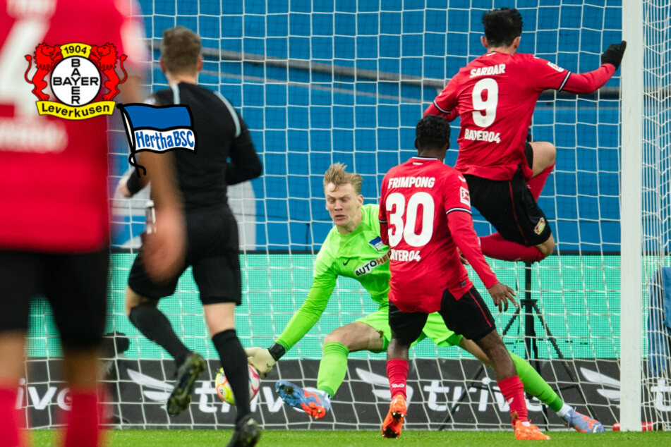 Herber Rückschlag im Abstiegskampf: Leverkusen schießt Hertha ab