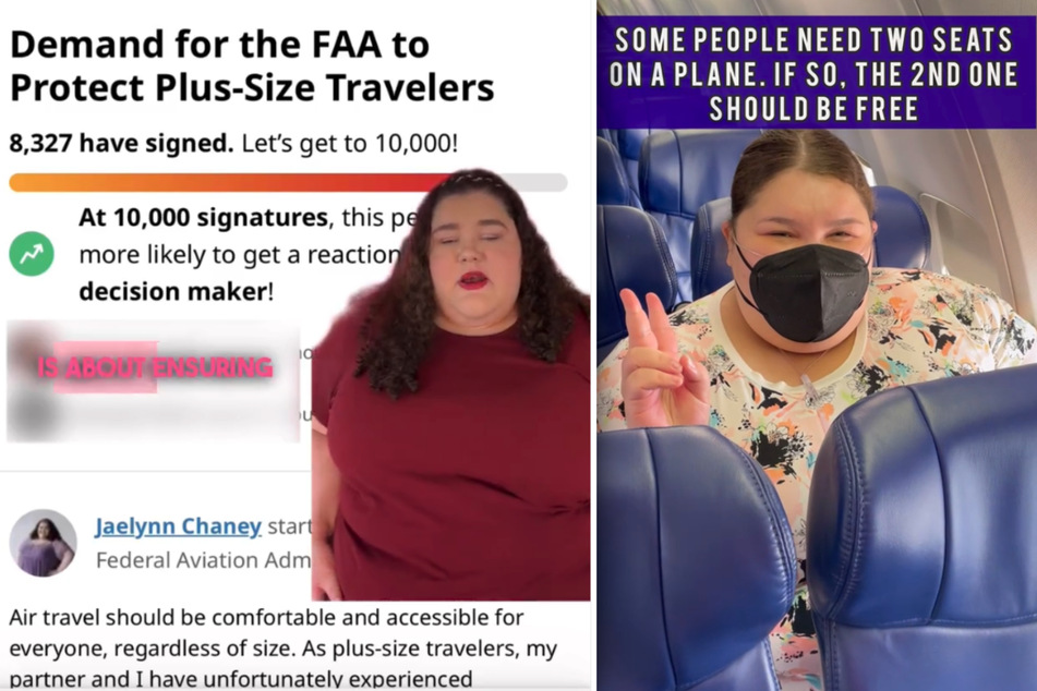 Mittlerweile haben mehr als 35.000 Menschen Chaneys Petition für Plus-Size-Anpassungen der Fluggesellschaften unterschrieben, darunter auch Personen, die nicht an Übergewicht leiden.