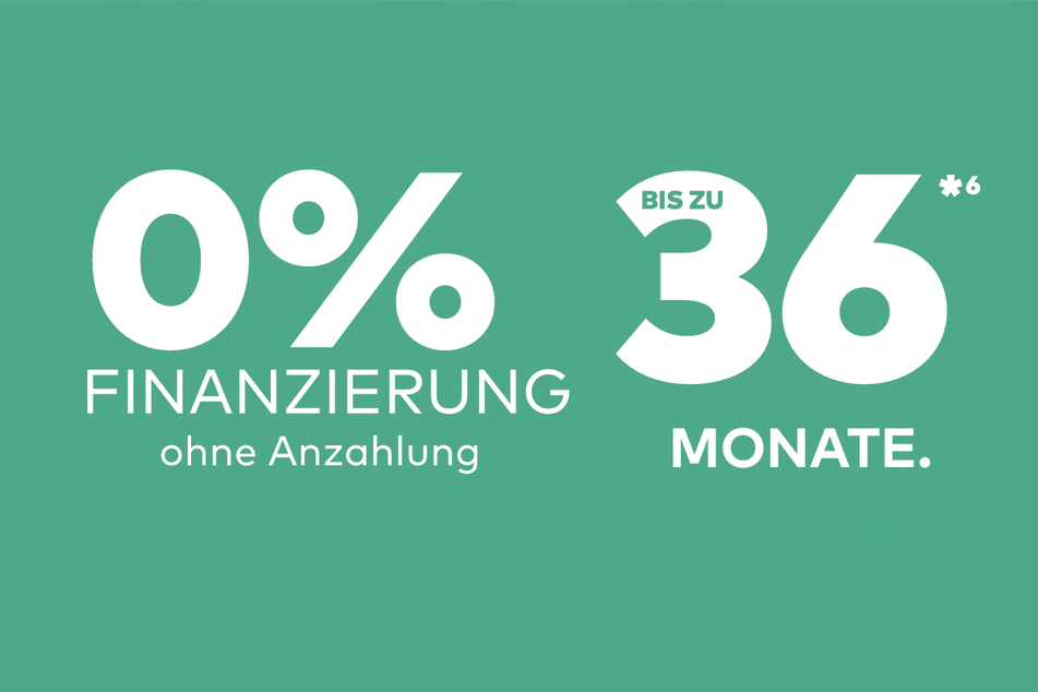 Gilt ebenfalls: zinsfreie Finanzierung des Einkaufs in bis zu 36 Monatsraten.*⁶