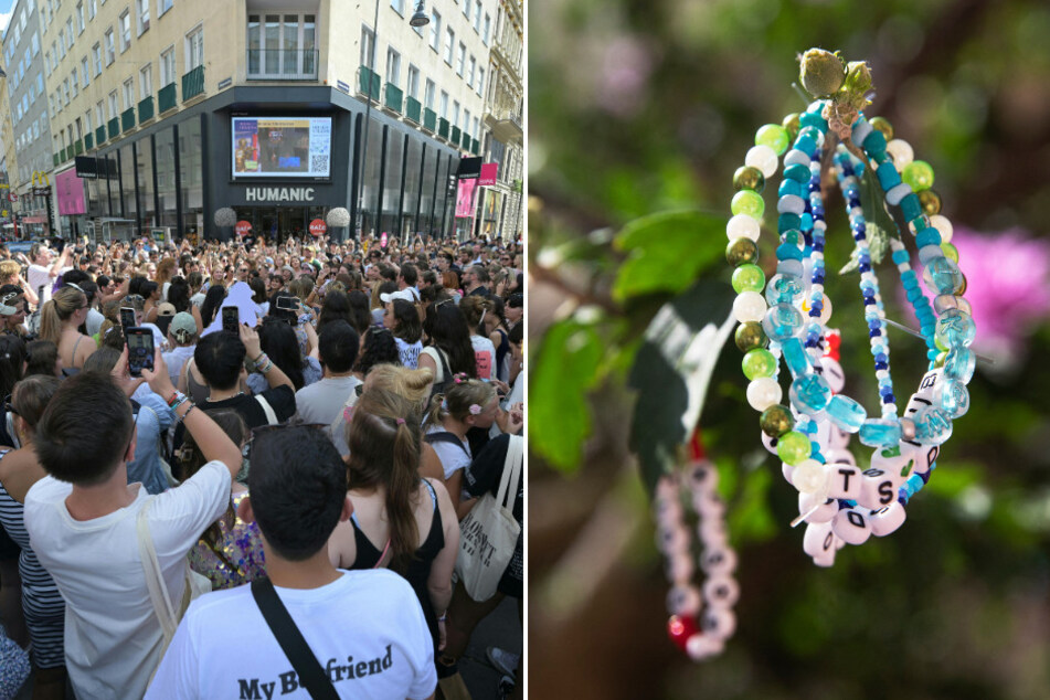 Swifties in Vienna, Austria gathered on Thursday to sing songs in honor of the cancelled Eras Tour shows.