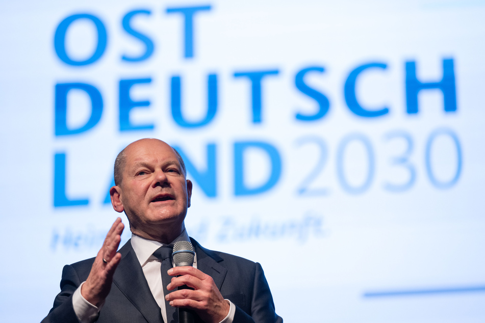 Für Bundeskanzler Olaf Scholz (65, SPD) ist die Entwicklung des Ostens besonders wichtig, erklärte er in Leipzig.
