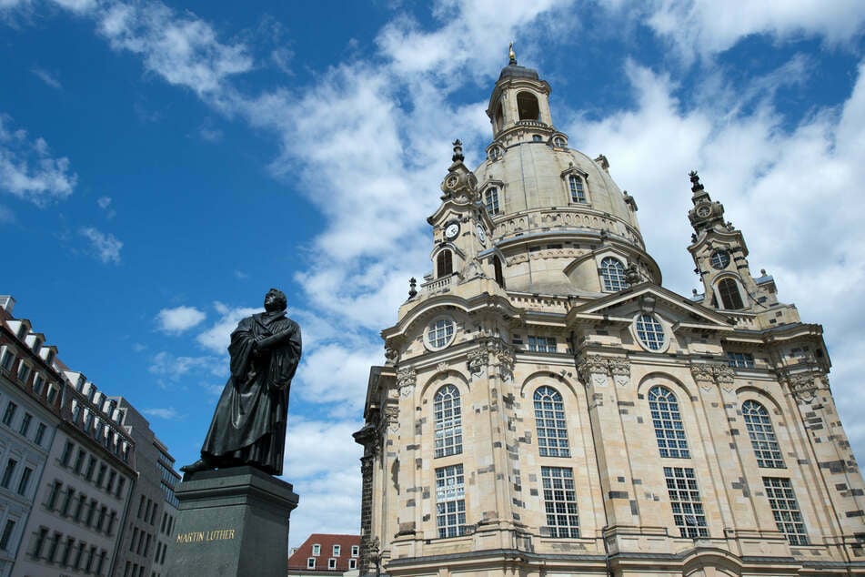 Die Dresdner Frauenkirche.