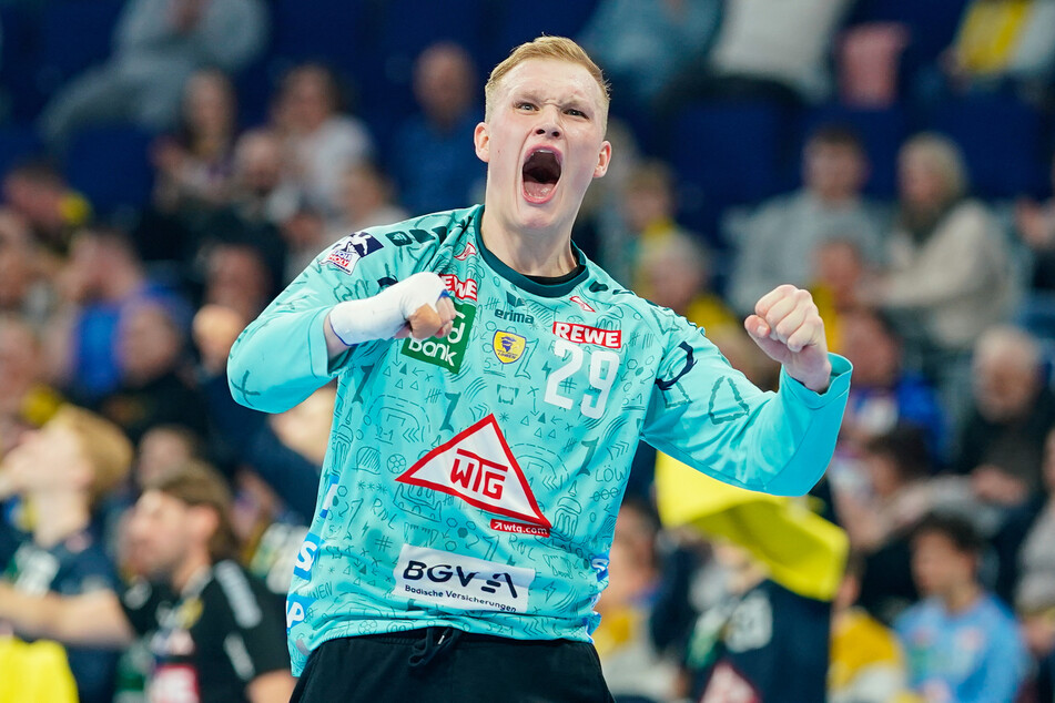 Keeper David Späth (22) war einmal mehr ein sicherer Rückhalt für die Rhein-Neckar-Löwen.