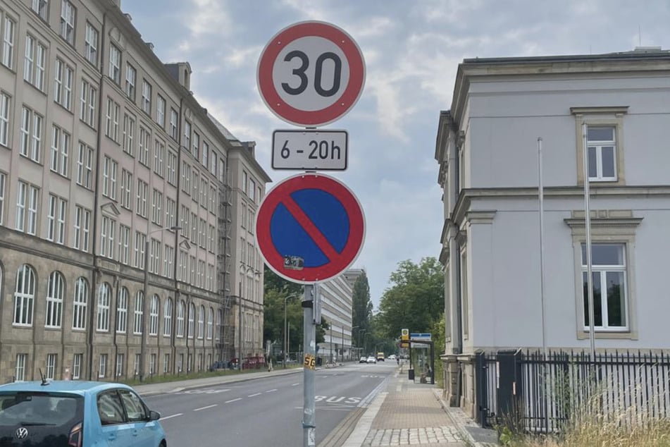 Von 6-20 Uhr sind nur 30 Stundenkilometer erlaubt.