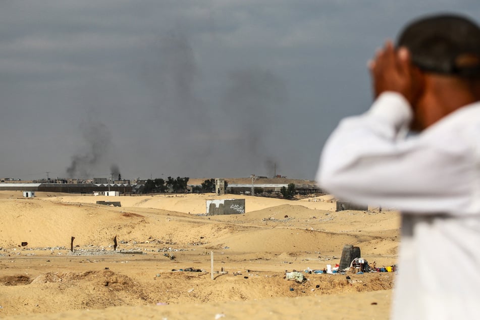 Strike on Rafah encampment kills dozens as Israel denies blame – despite eyewitness reports