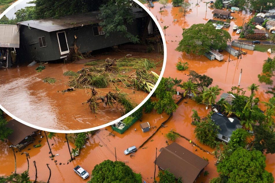 Straßenzüge und Häuser zerstört: Regenfälle sorgen für heftige Überflutungen auf Urlaubsinsel