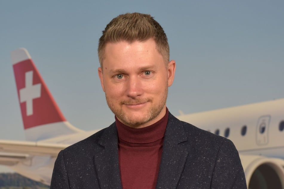 Swiss-Sprecher Remo Müller bedauert den Strandungsfall der Passagiere in Leipzig.