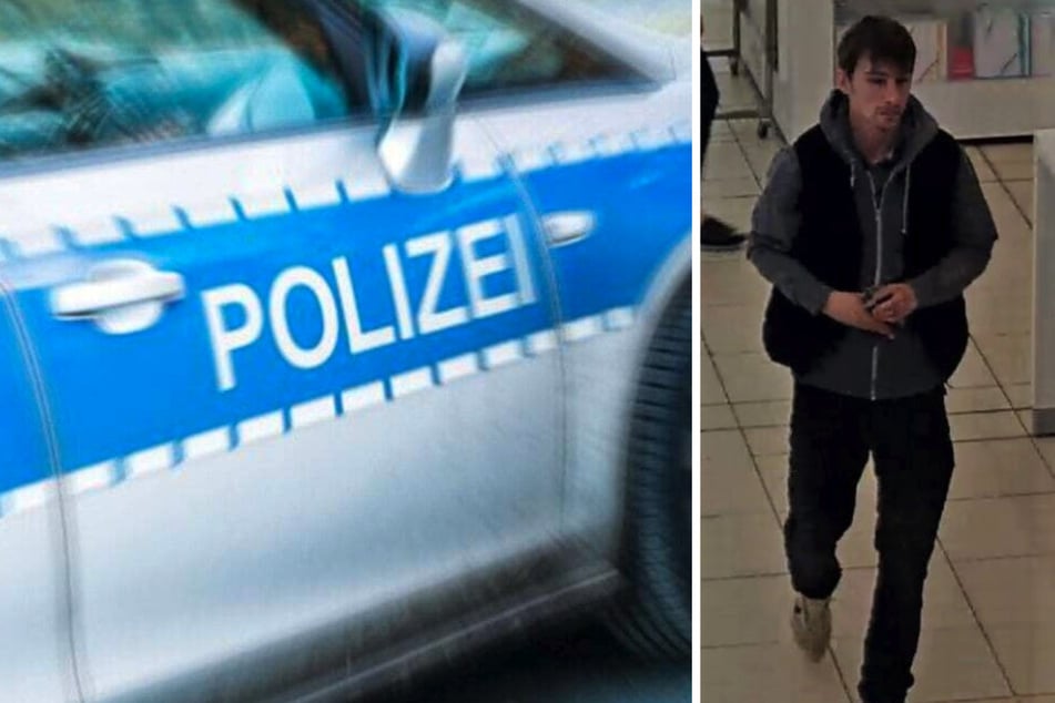 Mit diesem Foto sucht die Polizei Brandenburg nach einem mutmaßlichen Parfüm-Dieb.