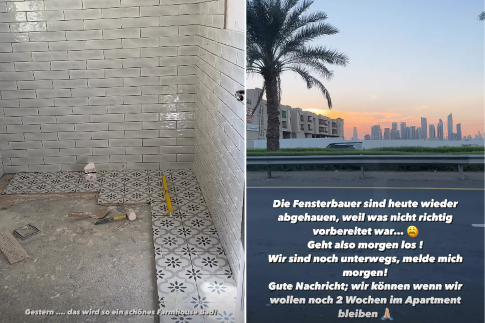 Bei Instagram hält Tanja ihre Follower über den Fortschritt bei den Renovierungsarbeiten im Dubai-Haus auf dem Laufenden.