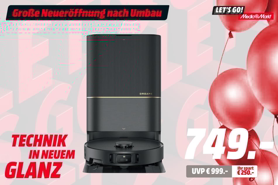 Dreame-Saugroboter X40 Ultra Complete für 749 statt 999 Euro.