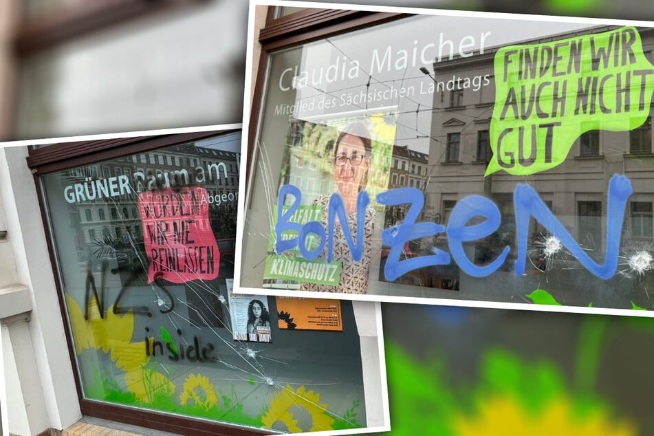 Das Büro von Claudia Maicher ist erneut zum Ziel von Vandalismus geworden. Die Landtagsabgeordnete und ihr Team reagierten mit ihren eigenen Sprüchen auf die neuesten Schmierereien.