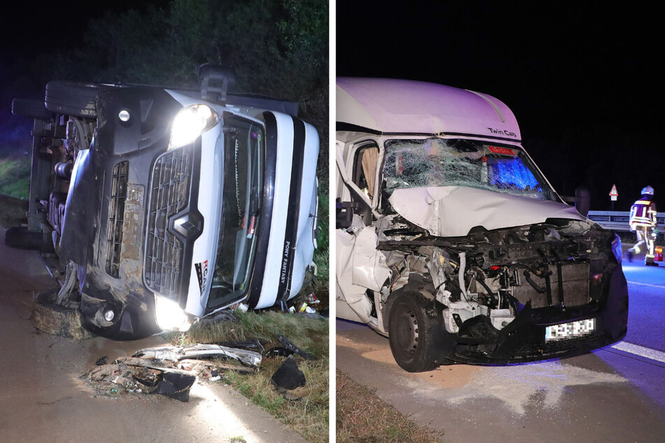 Unfall A4: Transporter-Crash auf der A4: 39-Jähriger schwer verletzt!