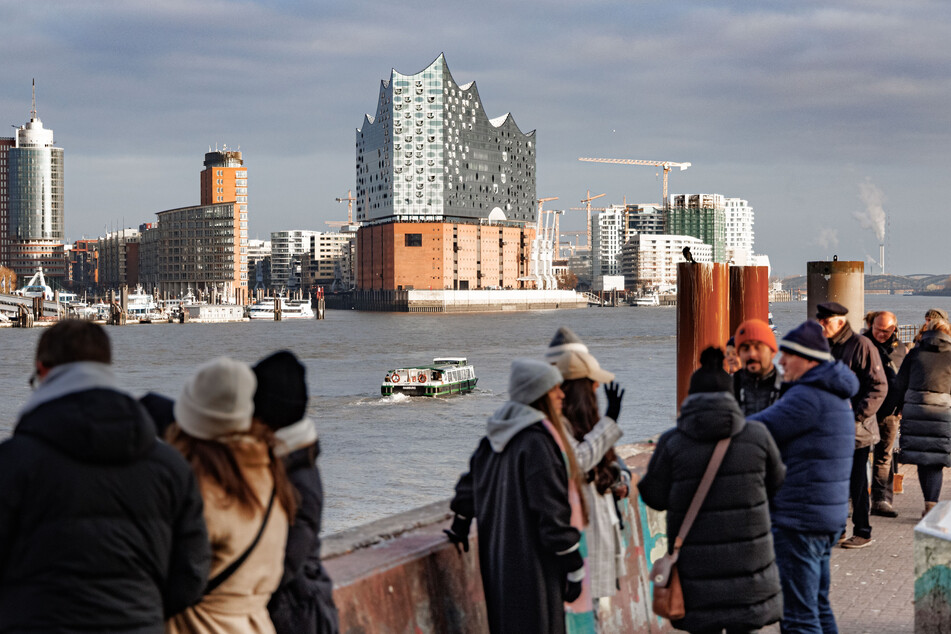 Bei Touristen beliebt: der Blick von Steinwerder auf die HafenCity in Hamburg.