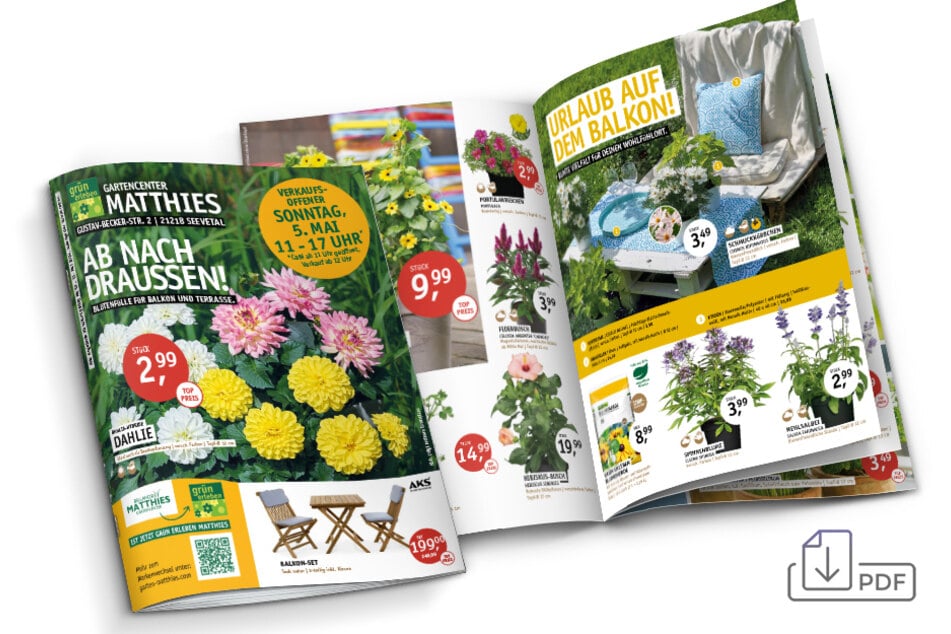 Dieses große Gartencenter hat am Sonntag (5.5.)