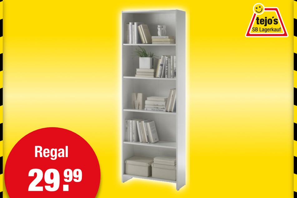Regal für 29,99 Euro.