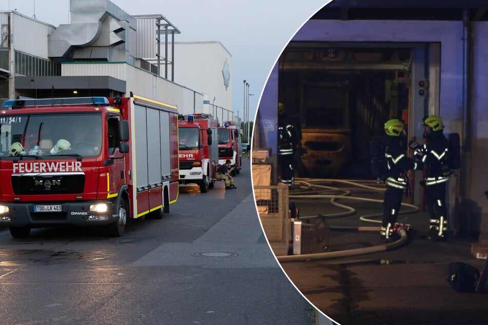 Leipzig: Großeinsatz in Schkeuditz: Gefahrstoffe bei Brand in Metallfirma ausgetreten