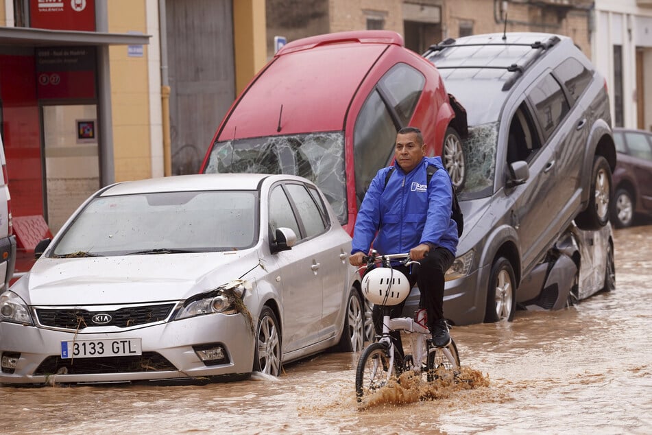 Überflutungen in Spanien am 30.10.2024.