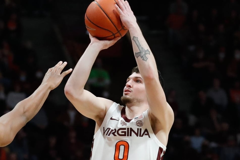 Hokies guard Hunter Cattoor scored a game-high 31 points against Duke in the ACC title game.