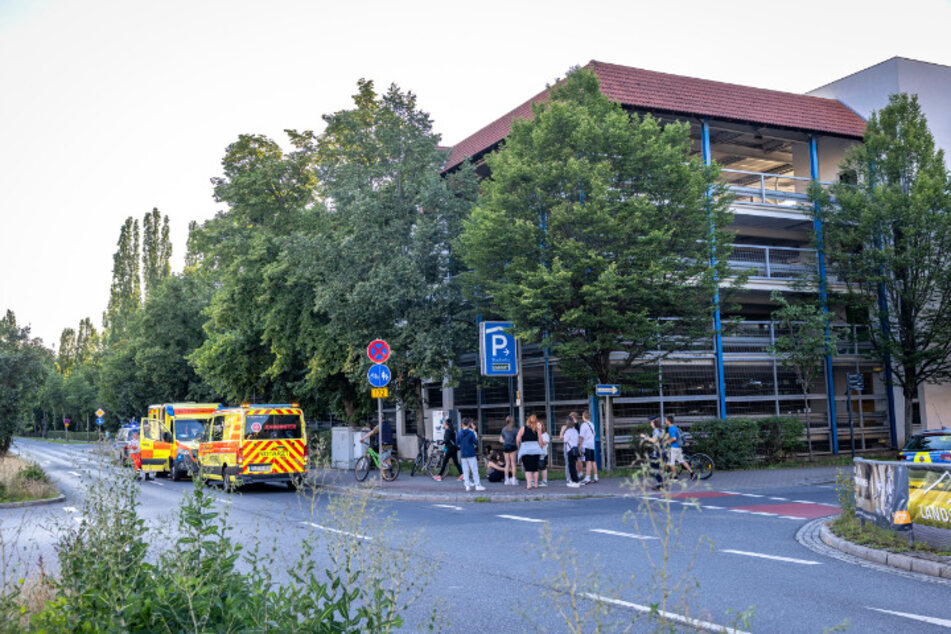 Das Unglück passierte im Parkhaus auf der Königssteiner Straße.