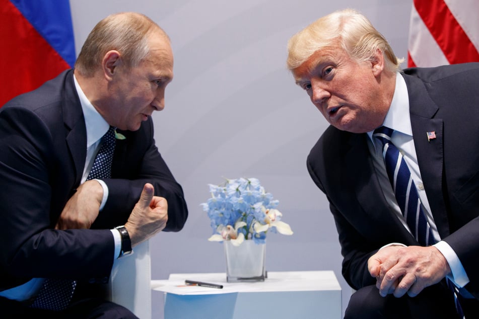 2017 trafen Putin (72, l.) und Trump (78) auf dem G20-Gipfel aufeinander.