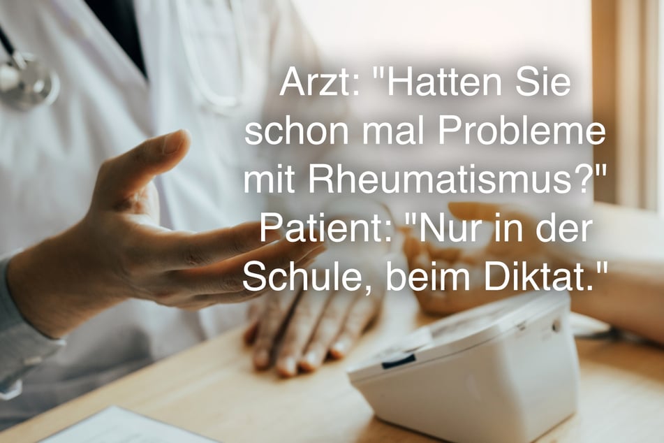 Lustige Doktor-Witze helfen der Gesundheit auch auf die Sprünge.