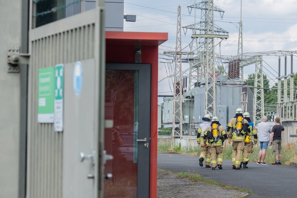 Die Feuerwehr war auf dem Gelände des Umspannwerks bei Bamberg gefordert.