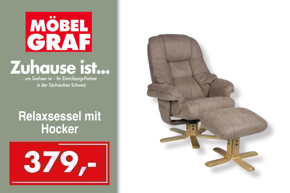 Der Relaxsessel Alina
für 379 Euro.