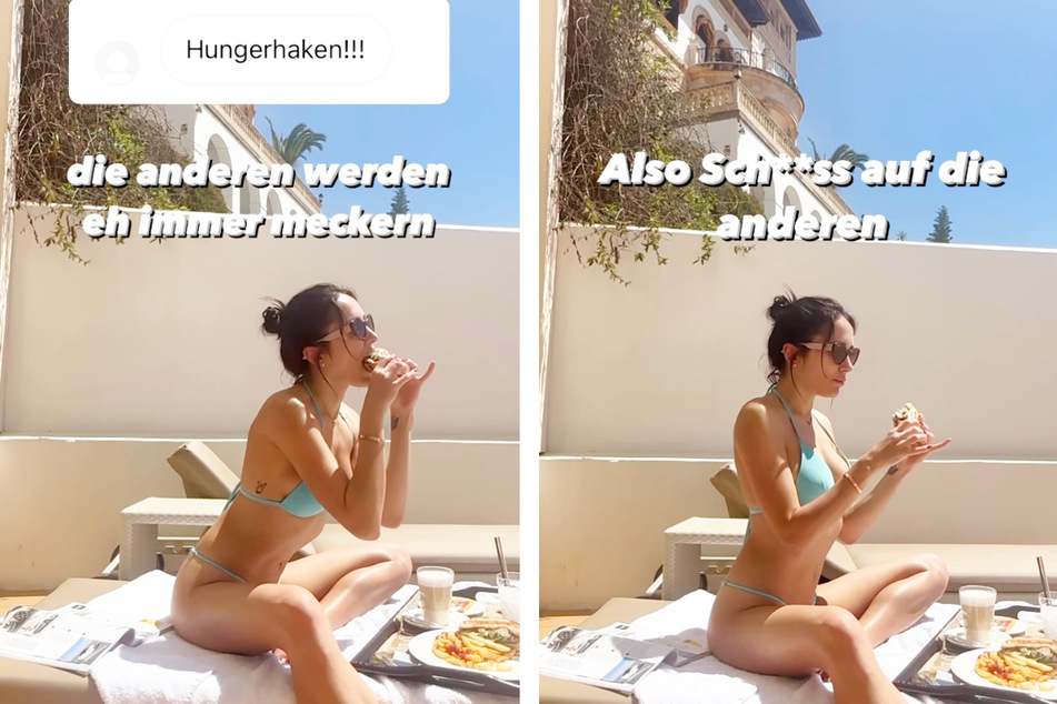 Die 34-jährige Mainzerin mit ukrainischen Wurzeln verspeist in einem kürzlich veröffentlichten Instagram-Video genüsslich ein reichhaltig belegtes Sandwich und gibt dabei eine persönliche Lebensweisheit an ihre Fans weiter.