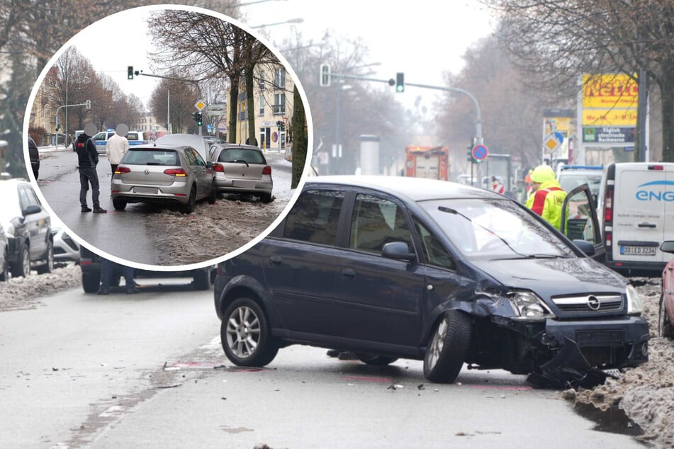 Zwei Frauen bei Unfall in Dresden verletzt