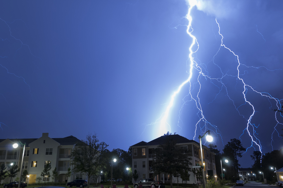 The woman’s death was the first recorded death from lightning in the US this year, according to the National Lightning Safety Council. (Stock image)