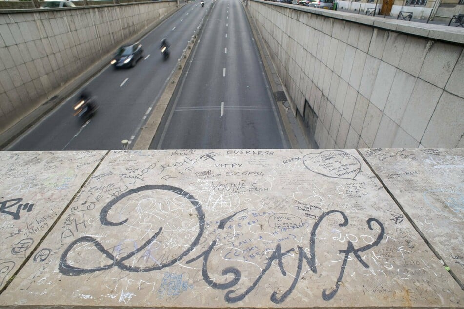 The Parisian underpass at Pont de l Alma, the scene of Princess Diana's 1997 fatal accident as she tried to flee paparazzi.