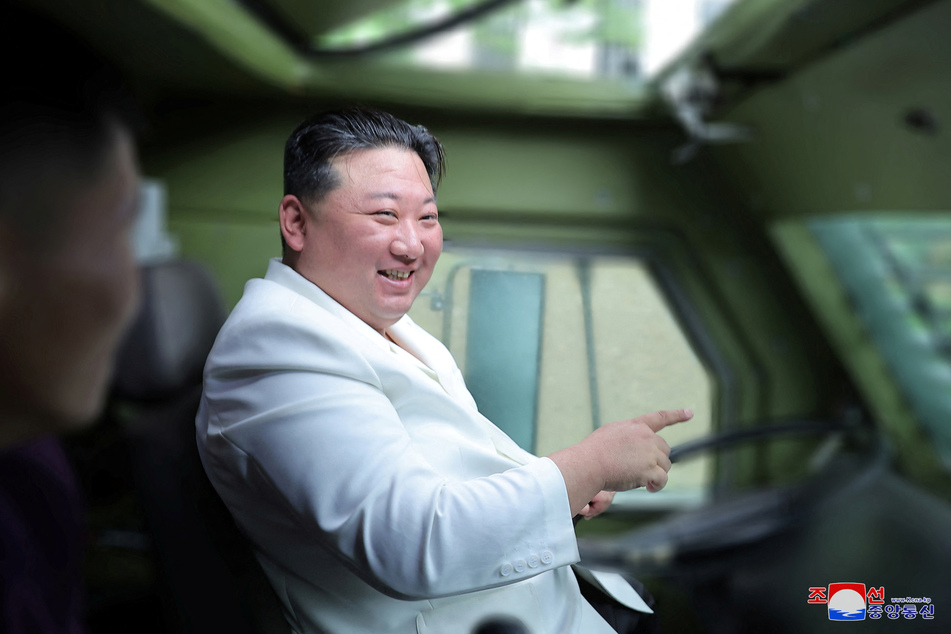 Kim Jong-un reportedly drove an armored vehicle himself and insisted North Korea step up its war preparations.
