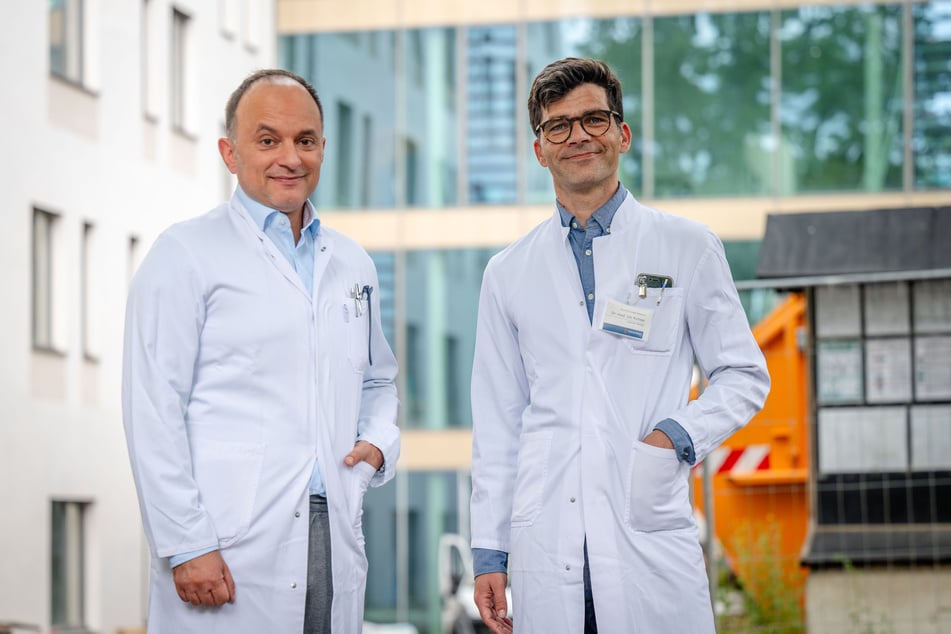 Karim Ibrahim (l.) und Utz Richter freuen sich auf ihre Arbeit im neuen Kardiologischen Zentrum.