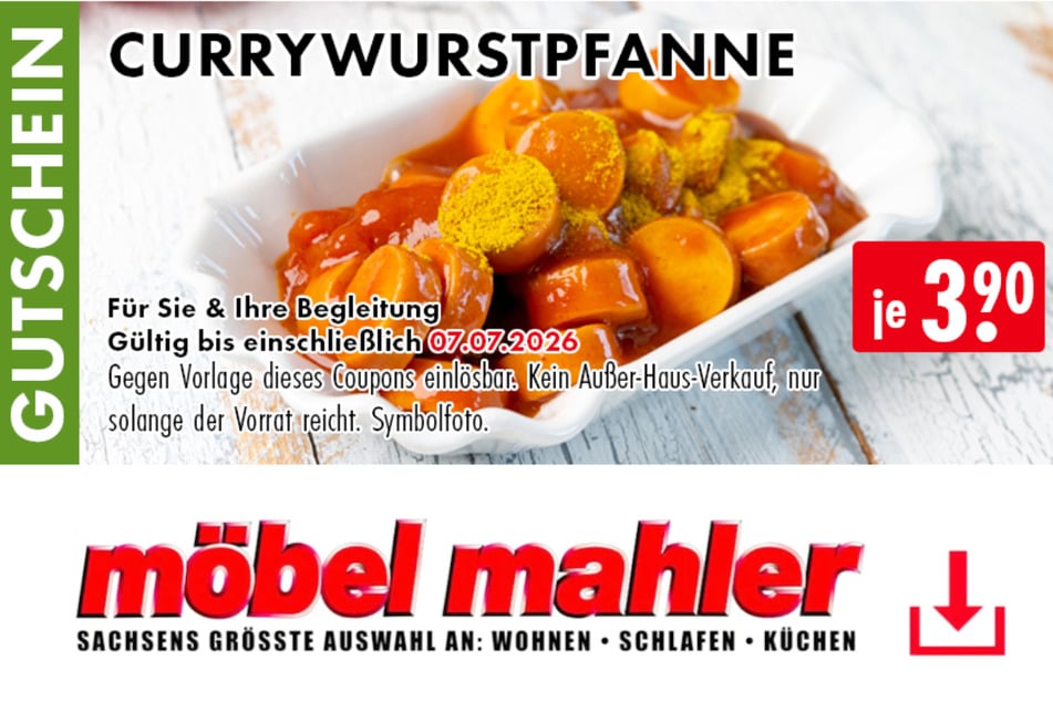 Einfach Gutschein downloaden und lecker schlemmen.