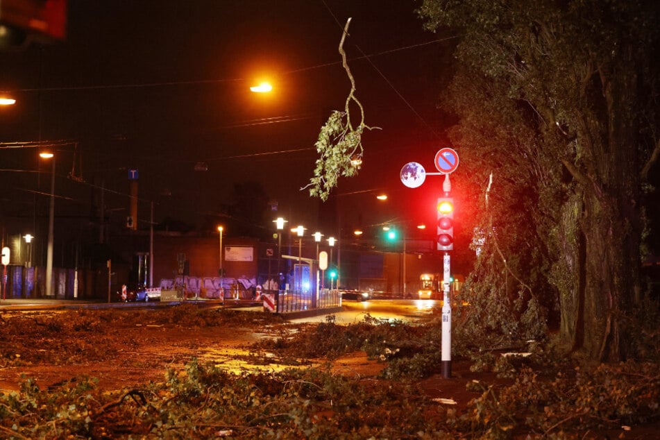 Die Feuerwehr wurde zu unzähligen Einsätzen gerufen, um Straßen von Ästen und Co. zu befreien.