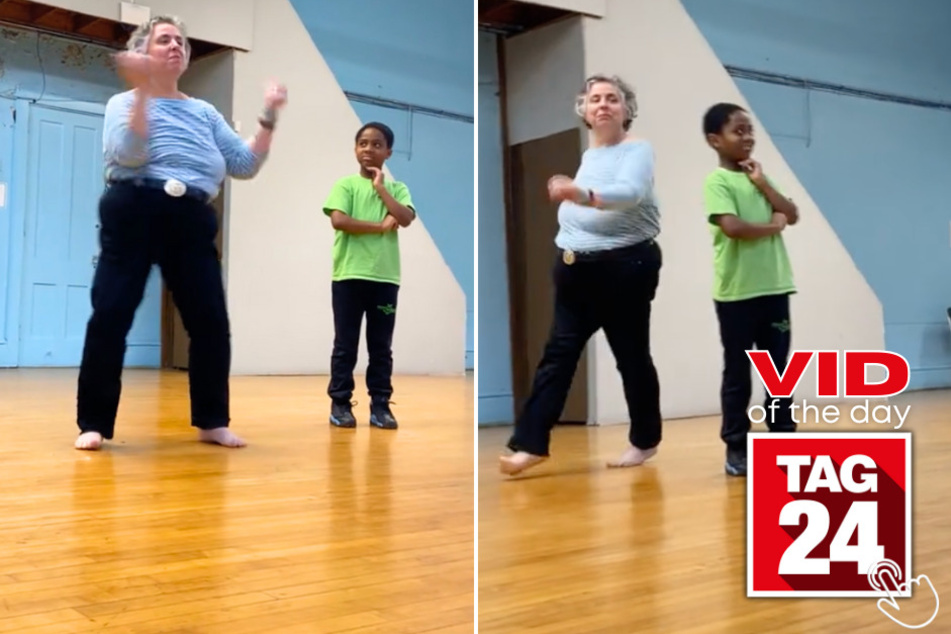 Today's Viral Video of the Day features a teacher who took on a student in a dance battle.