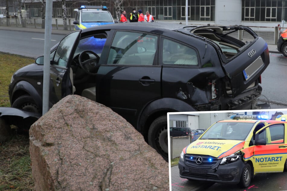 Drei Verletzte bei Unfall mit Notarzt-Wagen: Zeugen gesucht!