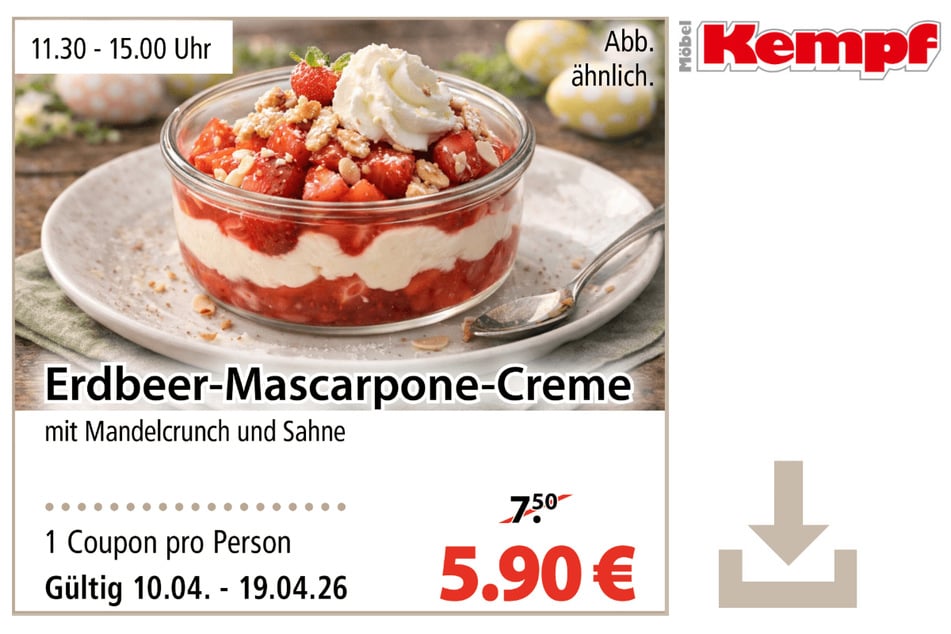 Hier klicken und Coupon herunterladen.