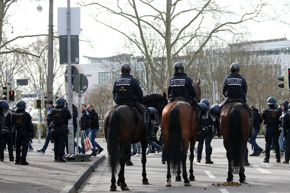 Einige Pferde sollen mit Dosen, Schlägen und Pfefferpaste gequält worden sein. Unter Verdacht: Polizisten.
