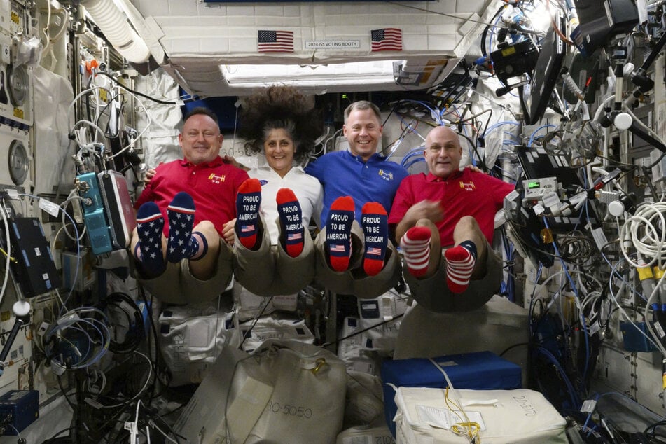 Auch zu den US-Wahlen Anfang des Jahres schossen die Astronauten auf der ISS ein lustiges Bild für die Menschen auf der Erde.